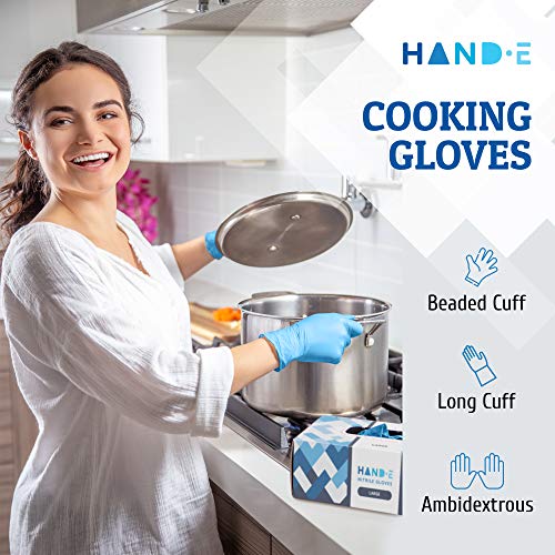 Hand-E Touch Blue Nitrile Gloves Dependable for Every Job
