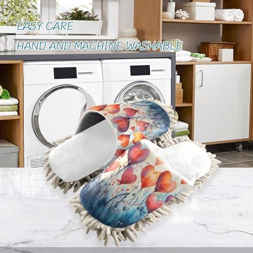 Burbuja Valentine Hearts Mop Slippers