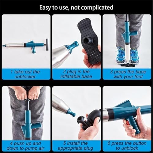 Pneumatic Floor Drain Unclogger Tool