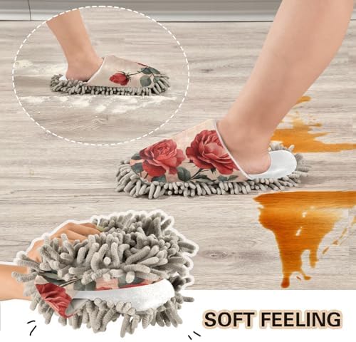 Burbuja Valentine Roses Mop Slippers Good for Daily Use