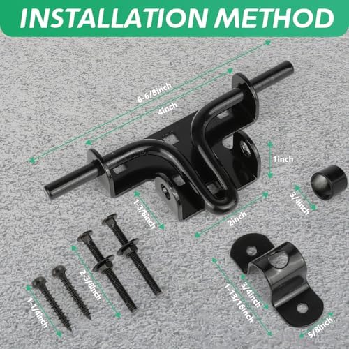 Heavy-Duty Gate Latch for Wooden Fences