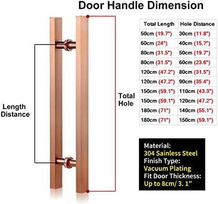 Sturdy Durable Door Handle Set for Commercial Use