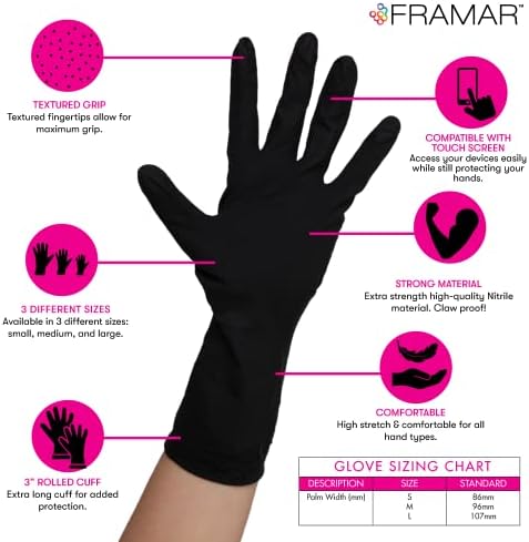 Premium Nitrile Gloves for Cleaning More