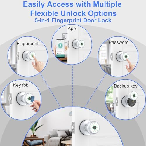 Smart Fingerprint Door Lock - Remote Secure