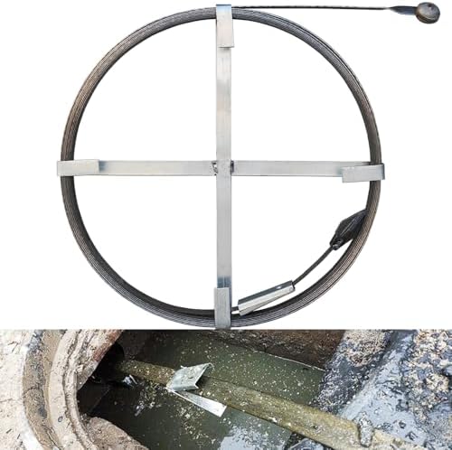 Heavy Duty Drain Snake Tool 15m Manganese Steel 1