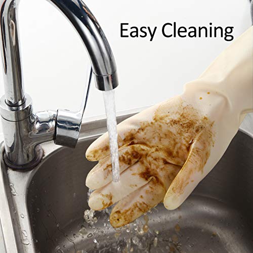 BOOMJOY Heavy Duty Nitrile Cleaning Gloves for Strong Hands