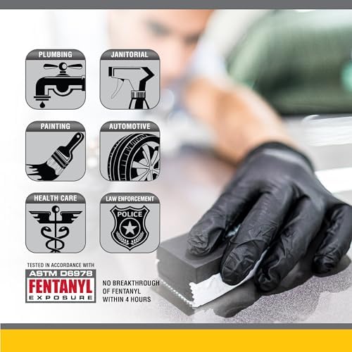 AmazonBasics Nitrile Powder-Free Disposable Gloves X-Large Case