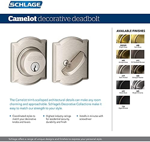 SCHLAGE Reliable Door Lock Compact and Durable