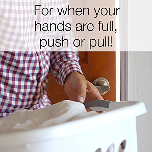 Hands-Free Paddle Lever Door Handle with Privacy Finish