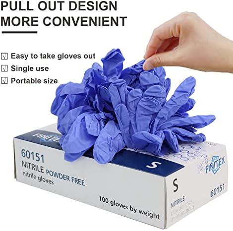 FIMTEX Ice Blue Nitrile Exam Gloves