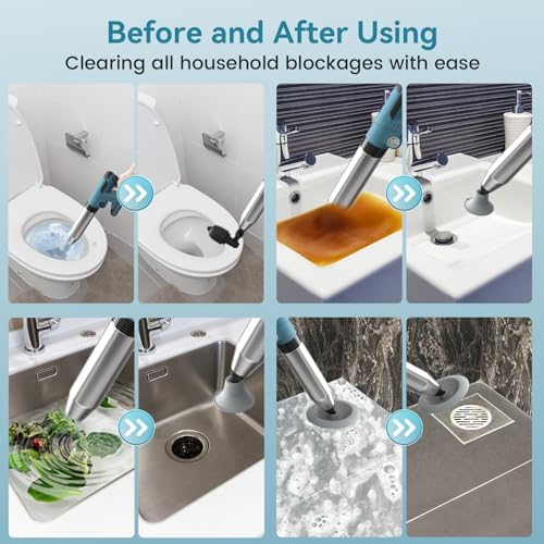 Heavy-Duty Electric Toilet Plunger for Efficient Clog Removal