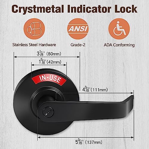 Crystalmetal Privacy Door Lock