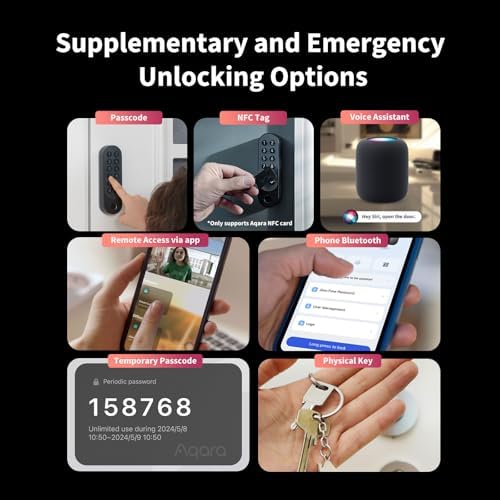 Smart Door Lock Secure Convenient with Aqara U200