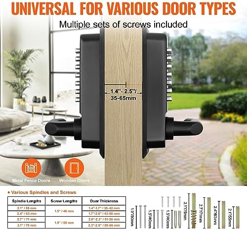 VEVOR Mechanical Keyless Door Lock 14-Digit Keypad
