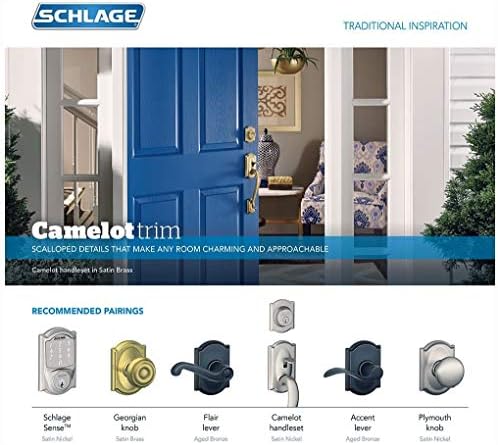 SCHLAGE B60 N CAM Deadbolt with Camelot Trim