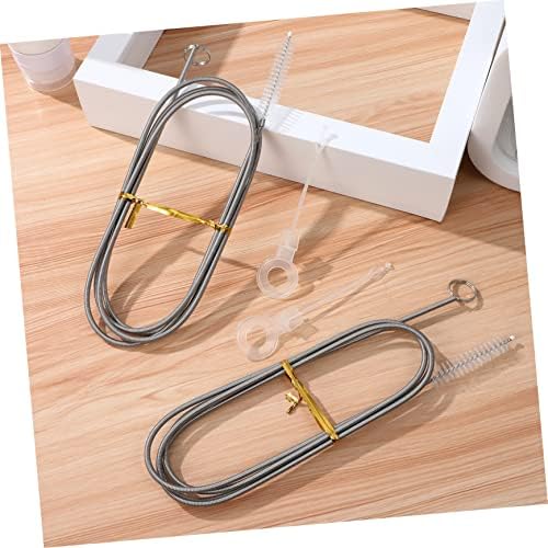 Efficiently Unplugs Drains 4-Set Stainless Steel Nylon Drain Tools