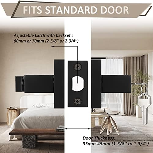 Secure Door Lock Set with 3 Keys