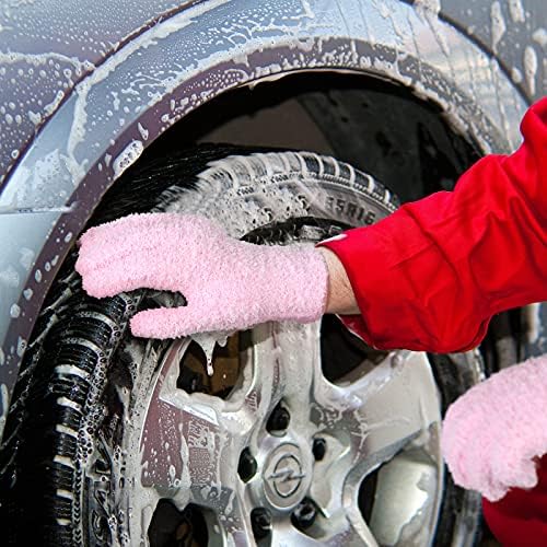 Dust-Free mittens reusable microfiber gloves for women 3 pairs