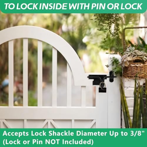 Heavy-Duty Gate Latch for Wooden Fences