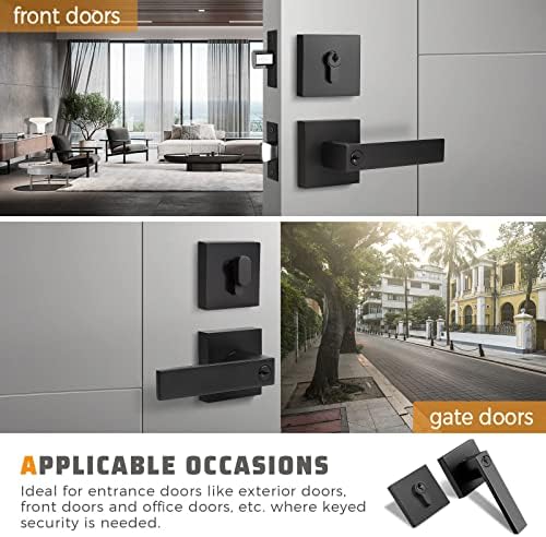 Elevate Security with Matte Black Door Lock Set