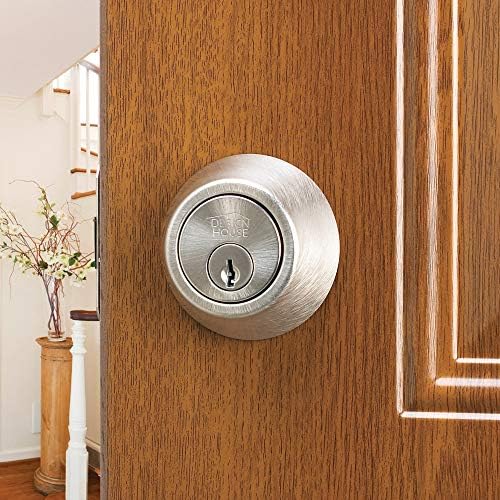Adjustable 2-Way Round Corner Deadbolt SATIN Nickel
