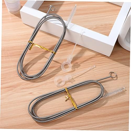 NULYLU Flexible Drain Cleaning Brush Set 4 Pack