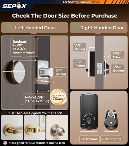 SEPOX Smart Deadbolt Unlock