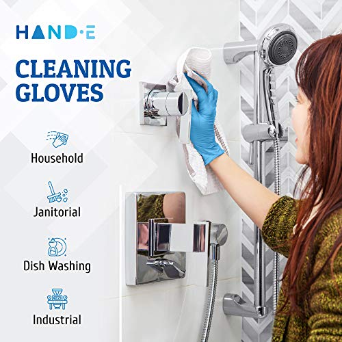 Hand-E Touch Blue Nitrile Gloves Dependable for Every Job