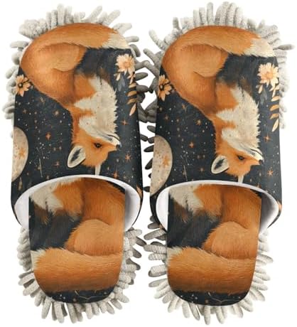 Magic Fox Washable Mop Slipper for Men Women
