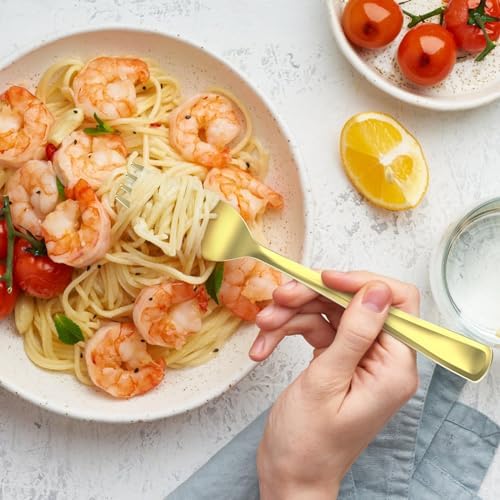 Premium Heavy Duty Gold Plastic Silverware Set for Disposables