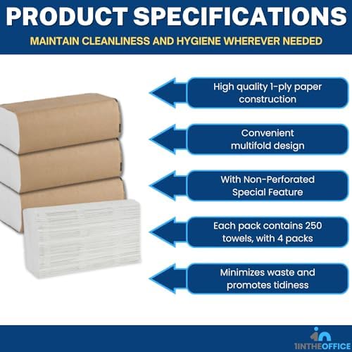 1InTheOffice Multifold Paper Towels