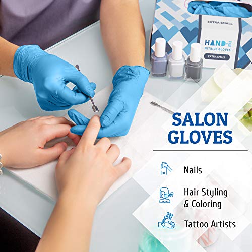 Hand-E Touch Blue Nitrile Gloves Dependable for Every Job