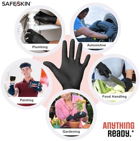 Durable Nitrile Gloves for Cleaning Mechanics