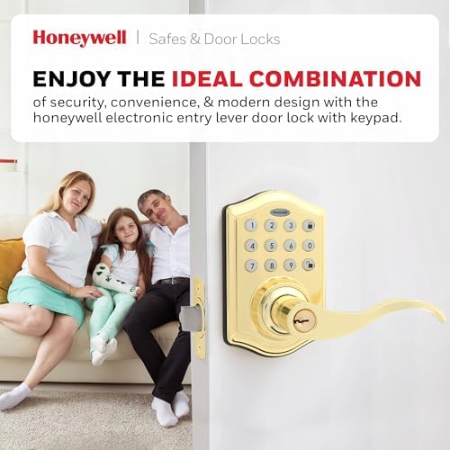 Honeywell Door Lock with Keyless Entry 50-Code Keypad Alarm Sep 2023
