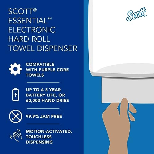 Scott Essential Electronic Towel Dispenser Fast Change Purple Core