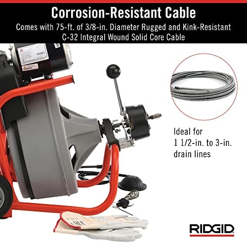 Ridgid K-400 Drain Cleaning Kit - Professional-Grade