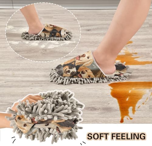 Microfiber Dog Slippers for Cleaning Floors