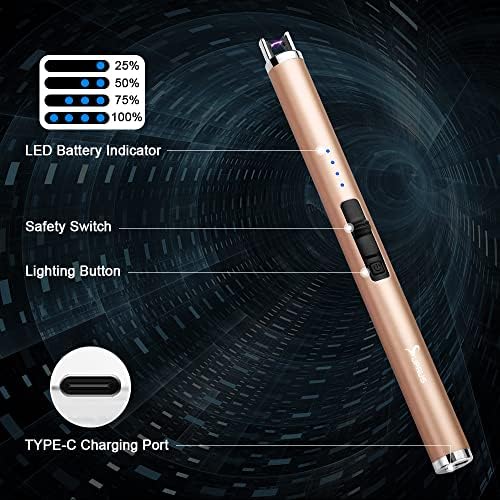 Safe Rechargeable Electric Candle Latter with LED Display for BBQ Fireworks