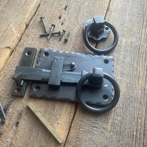 Heavy Duty Rustic Iron Latch for Country Homes