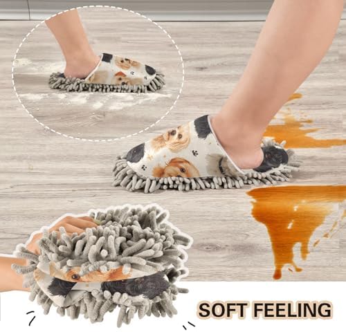 Premium Microfiber Cleaning Slippers for Easy Floor Maintenance