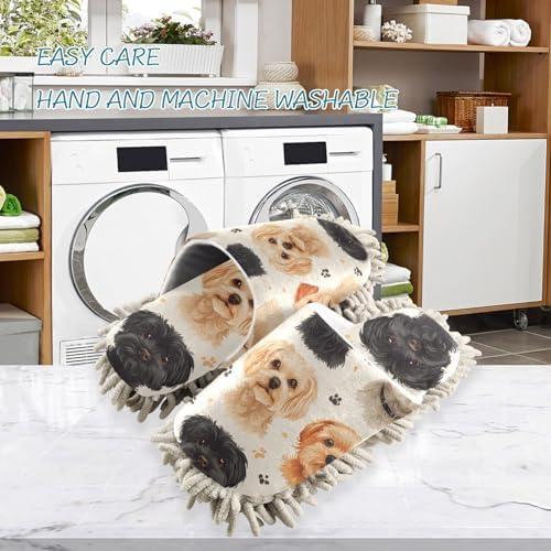 Premium Microfiber Cleaning Slippers for Easy Floor Maintenance