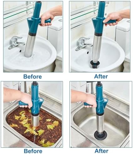 Powerful Pneumatic Toilet Plunger for Efficient Drain Cleaning