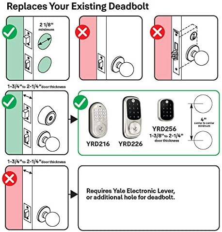 Yale Assure Deadbolt Lock with Touchscreen Keyless Entry Door