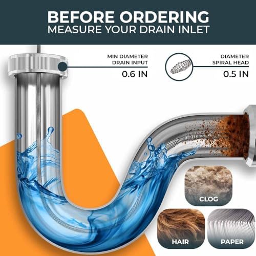 MEISTERFAKTUR 50FT Drain Snake with Automatic Feed