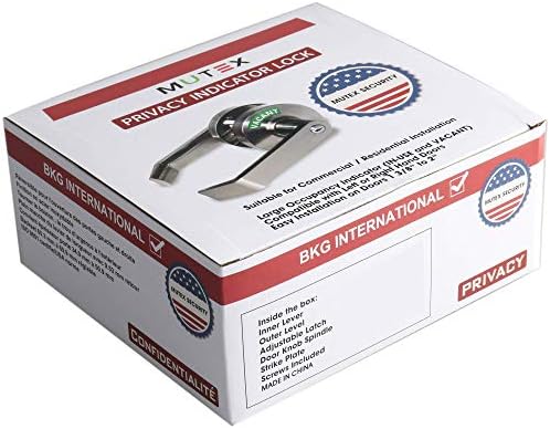 Bathroom Privacy Lever Lock with Illuminated Door Indicator for Restrooms