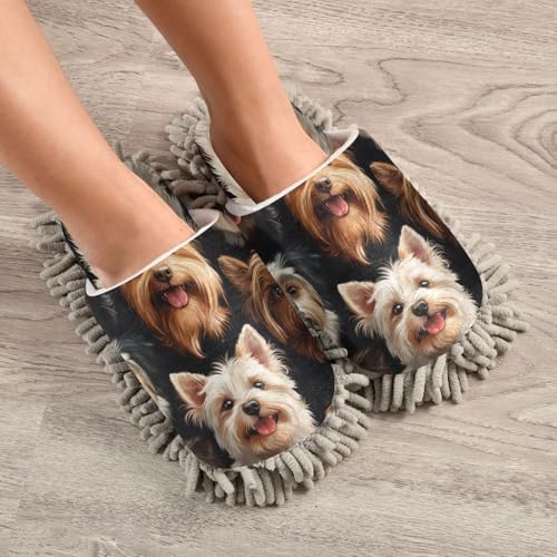 FLildon Microfiber Slippers for Cleaning Floors