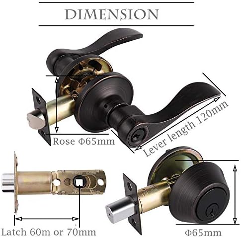 Wave Entry Door Lever Set by Gobrico