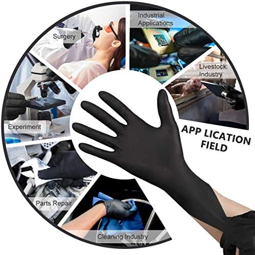 Keoely Nitrile Gloves Durable Hypoallergenic for Kitchen Industrial Use