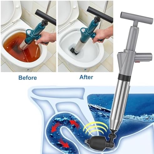 Powerful Pneumatic Toilet Plunger for Efficient Drain Cleaning