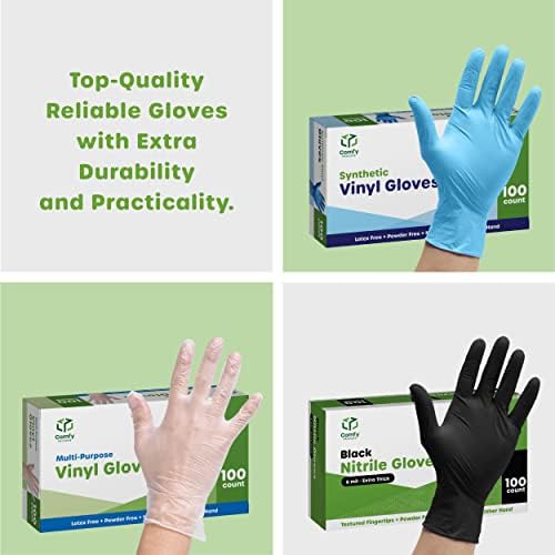 Comfy Package Nitrile Disposable Gloves